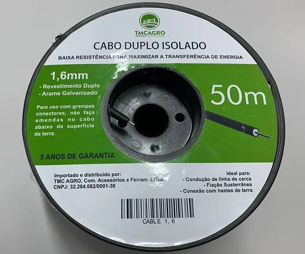 CABO ISOLADO DUPLO 1,6MM - GOOD AGRO